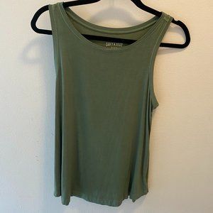 American Eagle Soft & Sexy Green Tank. M